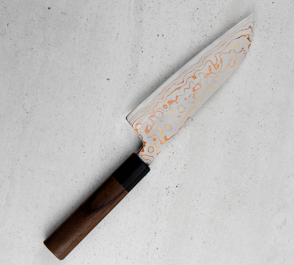 Hinoura Color Damascus VS2 Nóż Santoku 16,5 cm