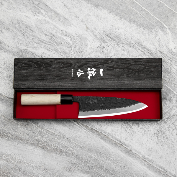 Ittetsu Forge Black Shirogami#2 Nóż Deba 16,5 cm