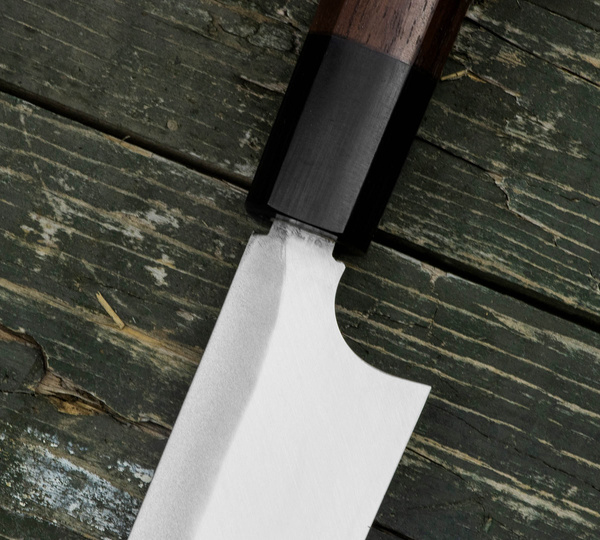 Hideo Kitaoka Shirogami Black Oktagon Nóż Kiritsuke 21 cm