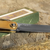 Nóż kieszonkowy Higonokami Sasaba Shirogami#2/Iron L 7,5 cm