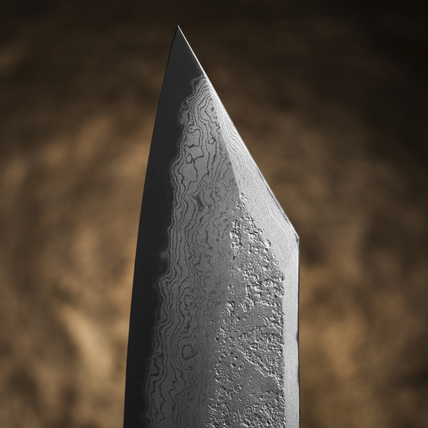 Hatsukokoro Ryusui Aogami#2/Iron Nóż Kiritsuke Gyuto 20 cm