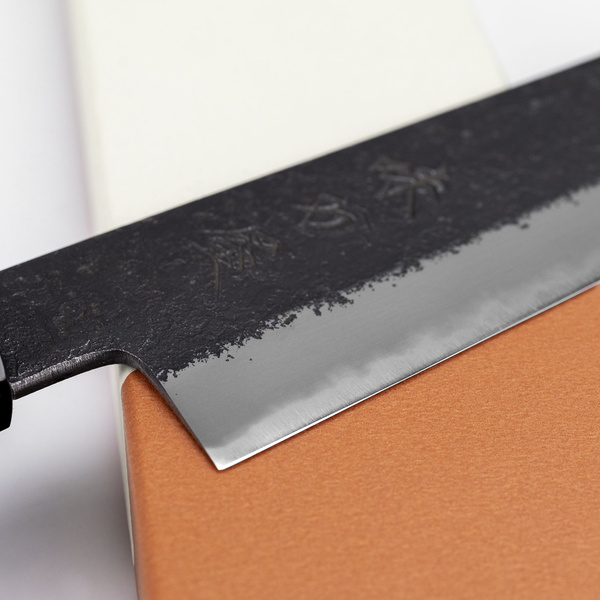 Mutsumi Hinoura Shirogami#2/Iron Nashiji Nóż Sujihiki 27 cm