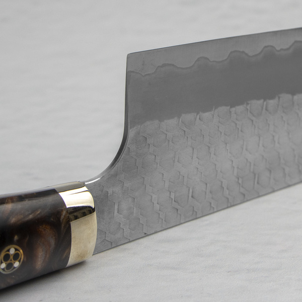 Nigara Hamono SG2 Limited Brown Nóż Kiritsuke Nakiri 18 cm