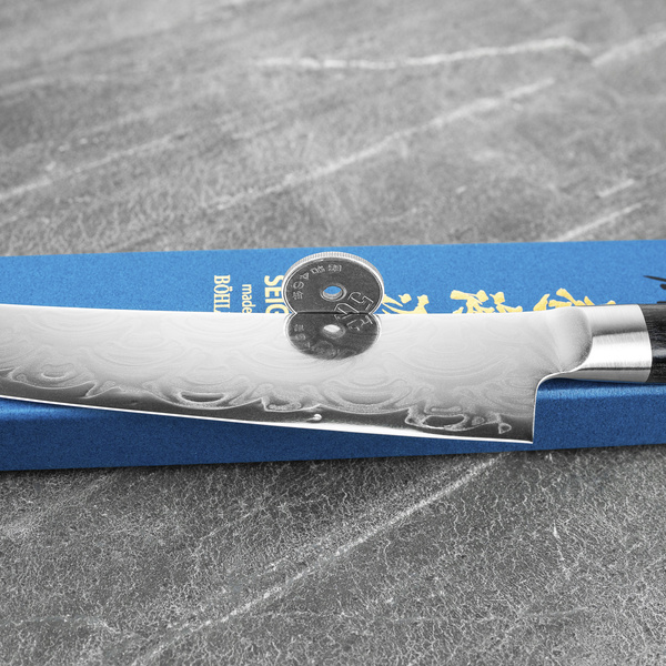 Sakai Takayuki Seigaiha Bohler N685 Damascus Nóż uniwersalny 15 cm