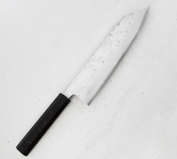 Hatono VG-10 Oktagon Nóż Kiritsuke Gyuto 21 cm Brown