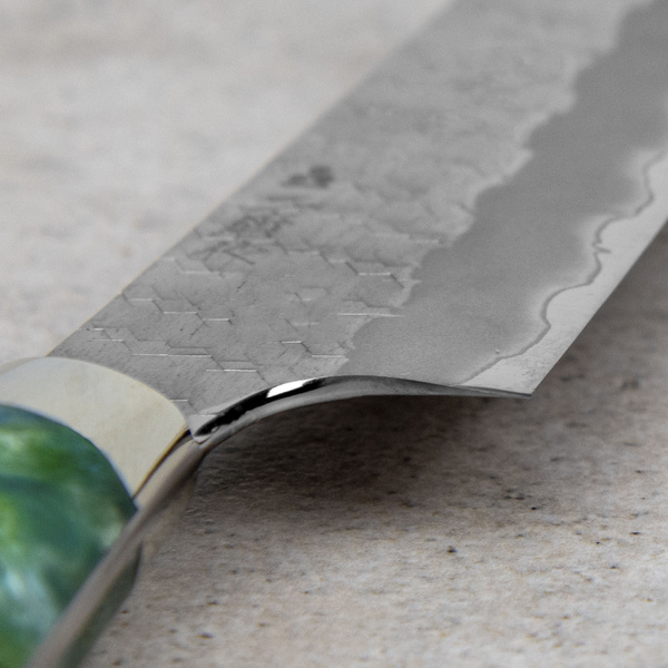 Nigara Hamono SG2 Limited Green Nóż Kiritsuke 15 cm