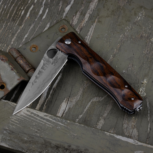 Nóż Składany Mcusta Elite Tactility Iron Wood SPG2 8,5 cm