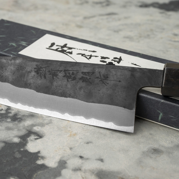 Shiro Kamo Aogami Super/SS Nóż Santoku 16,5 cm