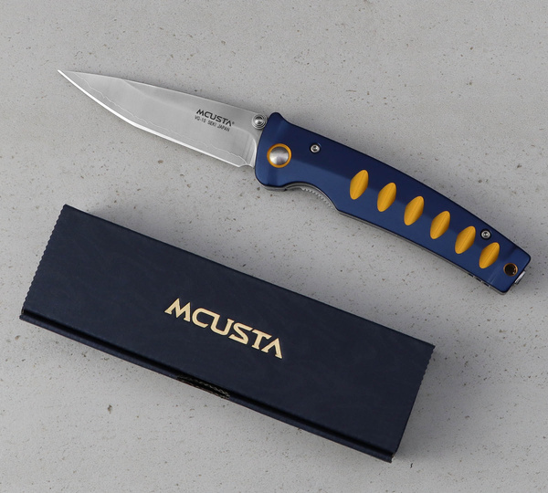 Nóż składany Mcusta Katana VG-10 Blue/Orange 8,5 cm