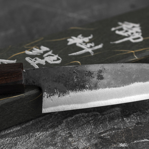 Hatsukokoro Sumi Aogami#2/Iron Kurouchi Nóż uniwersalny 12 cm