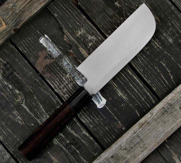 Hideo Kitaoka Shirogami#2 Satin Nóż Kamagata Usuba 12 cm