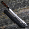 Sakai Takayuki Gallery Shirogami#2 Honyaki Black Horn Nóż Sakimaru 30 cm