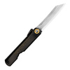 Nóż kieszonkowy Higonokami Kanekoma Aogami#2 Damascus Engrawing Black 7 cm