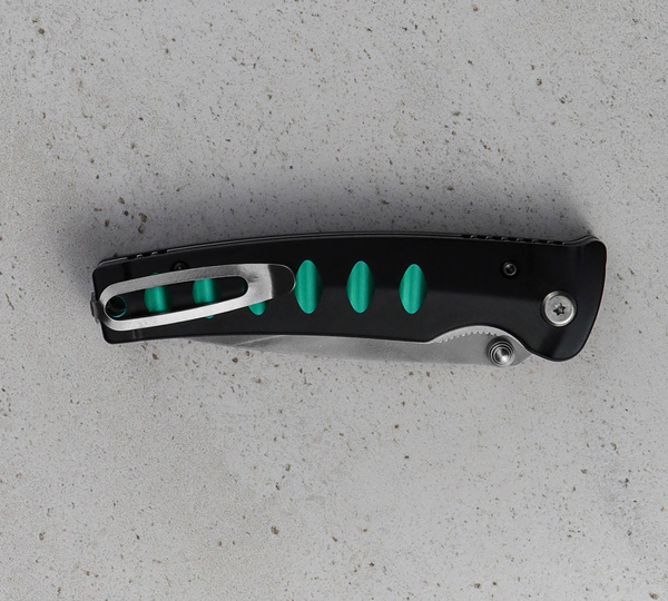 Nóż składany Mcusta Katana VG-10 Black/Green 8,5 cm