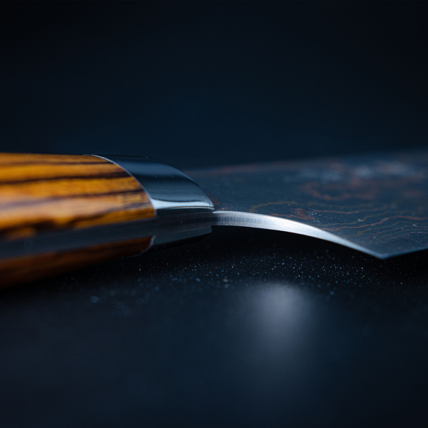 Takeshi Saji Sami IW Aogami#2 Color Nóż Santoku 18 cm