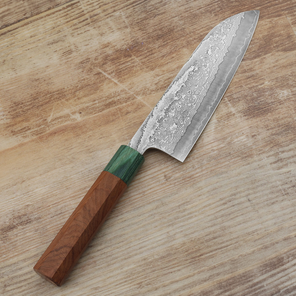 Makoto Kurosaki VG-10W Damasus Nóż Santoku 16,5 cm