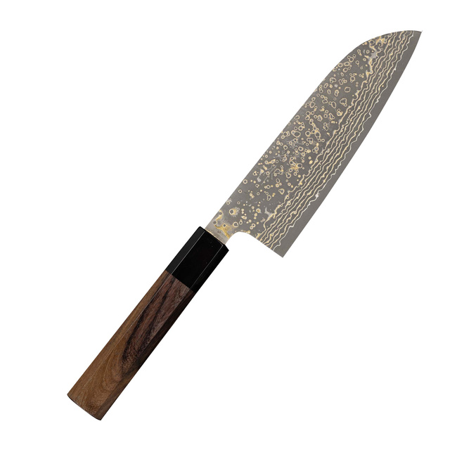 Takeshi Saji RW Gold VG-10 Nóż Santoku 18 cm