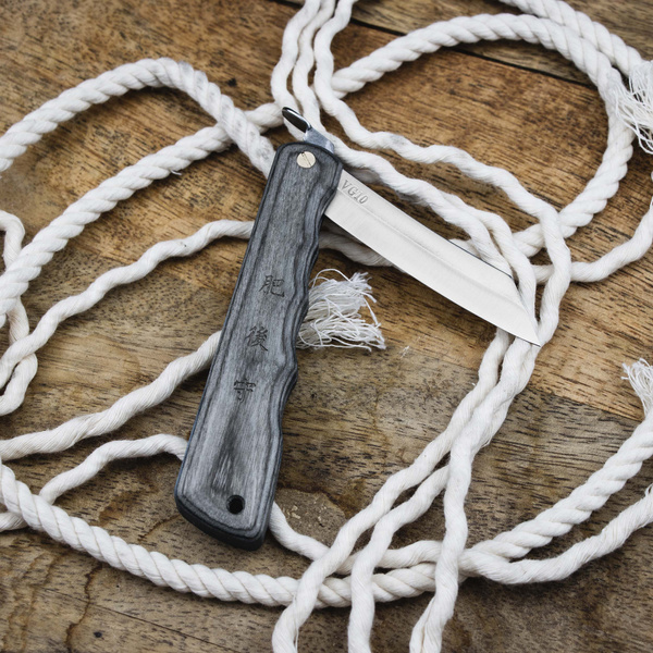 Nóż kieszonkowy Higonokami Kanekoma Woody VG-10 Grey/Blue 7,5 cm