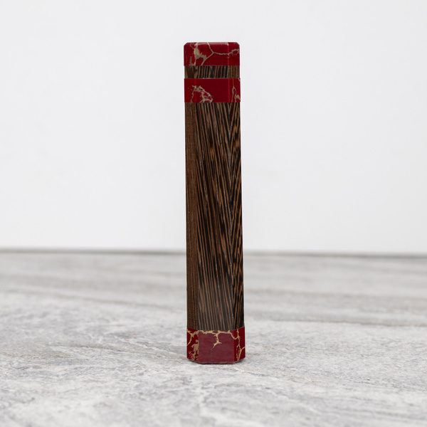Japońska Rękojeść Oktagonalna Wasabi Red/Gold 14 cm