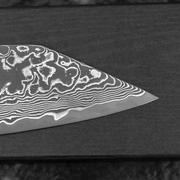Hatono SG2 Damascus Black Dye Nóż Szefa kuchni 21 cm