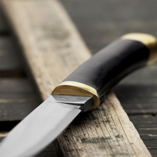 Hattori Hunter Cowry-X Damascus Heban Outdoor 10 cm