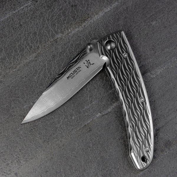 Nóż składany Mcusta Small Nami Damascus VG-10 7 cm