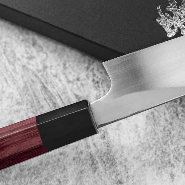 Naoki Mazaki Shirogami#2/Iron Nóż Yanagiba 27 cm