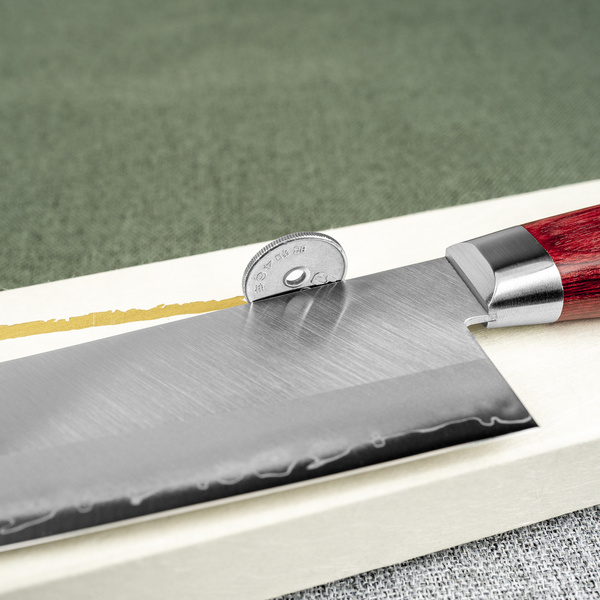 Yasuda Kotetsu VG-10 Red Nóż Szefa kuchni 20 cm