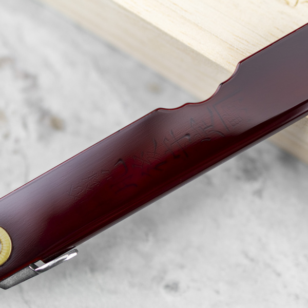 Nóż kieszonkowy Higonokami Kanekoma Kurenai Red Urushi VG-10 7,5 cm