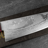 Shigeki Tanaka VG-10 Damascus Pink Nóż Santoku 16,5 cm