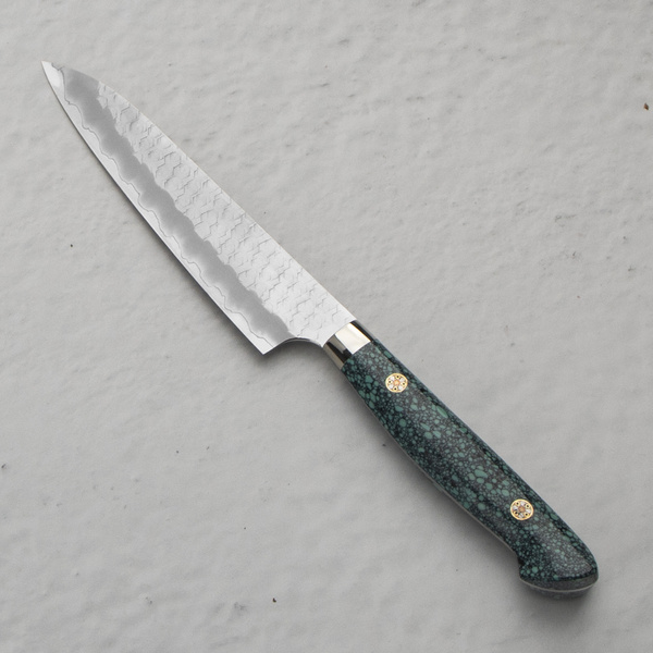 Nigara Hamono SG2 Limited Green Turquoise Nóż uniwersalny 15 cm