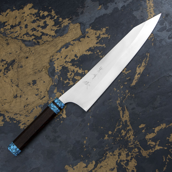 Yu Kurosaki VG-XEOS Turkus Nóż Szefa kuchni 24 cm