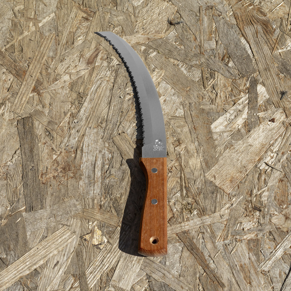 Kikusui 420J2 Dwustronny Ząbkowany Nóż ogrodowy 18 cm