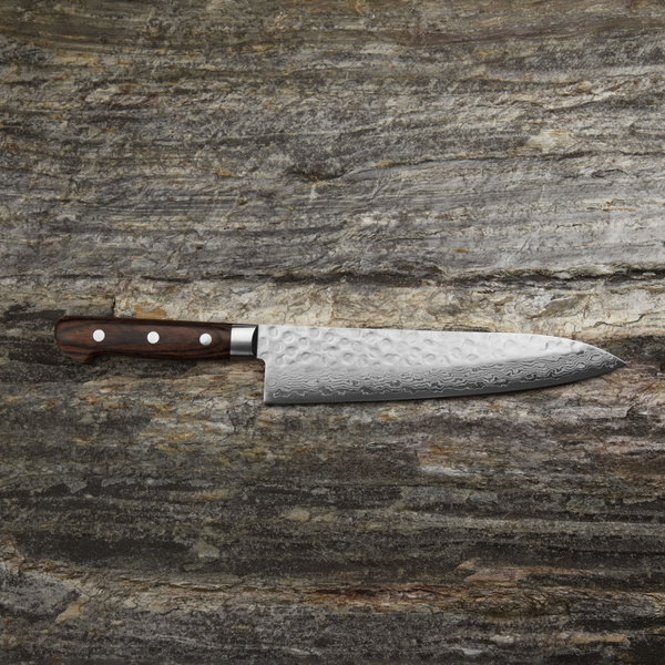 Tsunehisa VG-10 Damascus Brown Nóż Szefa kuchni 21 cm