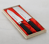Satake Saku Zestaw w Drewnianym Pudełku Nóż Santoku + Nakiri