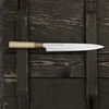 Hideo Kitaoka Aogami#2 Satin Damascus Nóż Yanagiba 27 cm