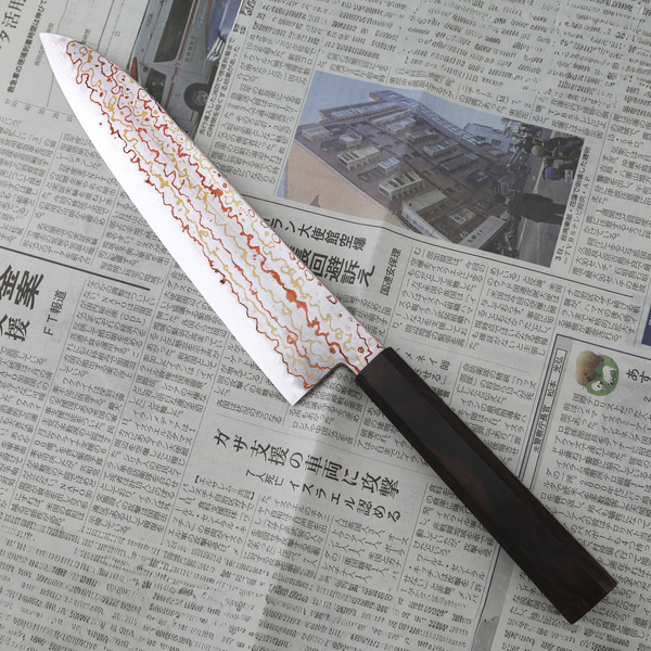 Hatsukokoro Hayabusa Rainbow Aogami#2 Nóż Szefa kuchni 21 cm