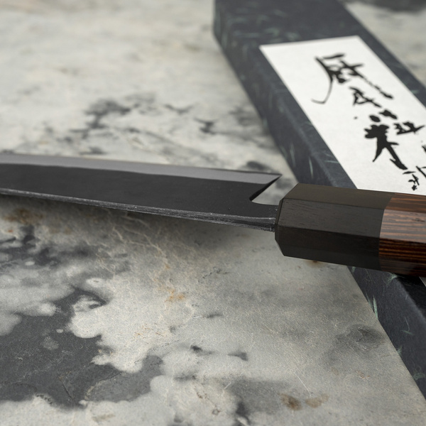 Shiro Kamo Aogami Super/SS Nóż Santoku 16,5 cm