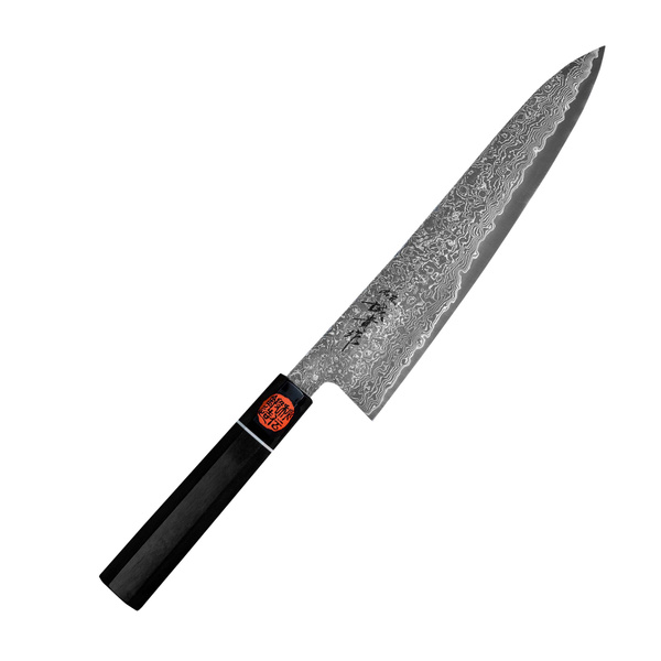 Shigeki Tanaka SG2 Heban + Róg bawoli Nóż szefa kuchni 24 cm