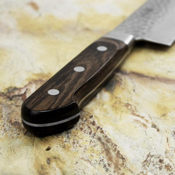 Hokiyama Murakumo AUS-8 Brown Nóż Szefa kuchni 24 cm