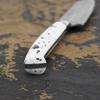 Ryo Nomura Shirogami#2 Damascus DropPoint White
