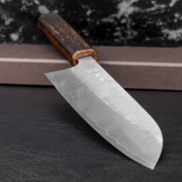 Yoshimi Kato Ginsan/SS Nashiji Nóż Santoku 17 cm