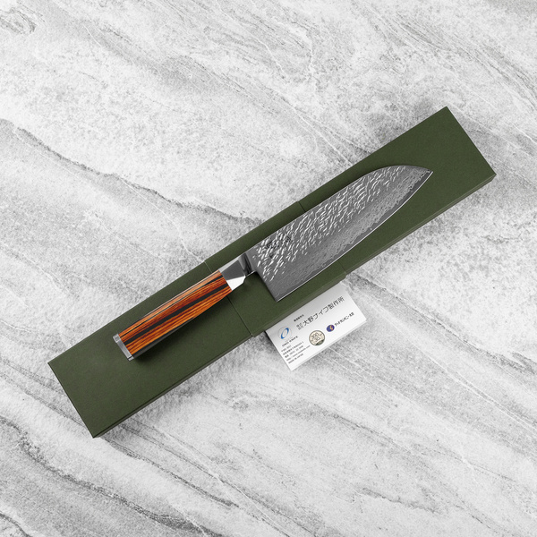 Ono Suzakze SG2 Damascus Nóż Santoku 18 cm