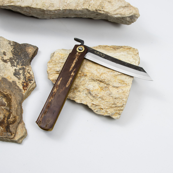 Nóż kieszonkowy Higonokami Kanekoma Kaba Kora Wiśni Aogami#2 9,5 cm