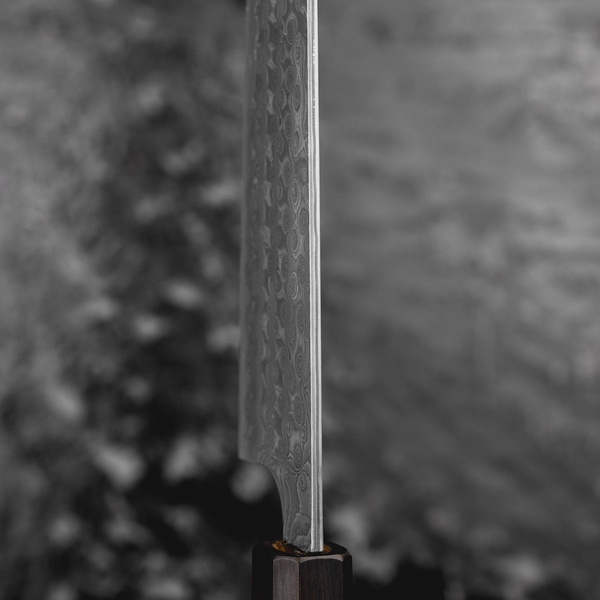 Nigara Hamono Anmon SG2 Damascus Nóż Santoku 17 cm