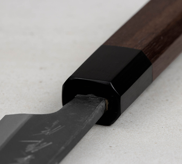 Hideo Kitaoka Shirogami Black Oktagon Nóż Kaisaki 12 cm