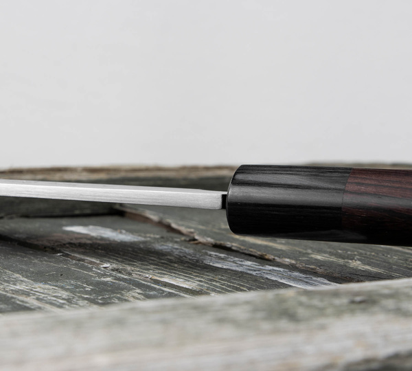 Hideo Kitaoka Shirogami#2 Satin Nóż Kiritsuke 27 cm