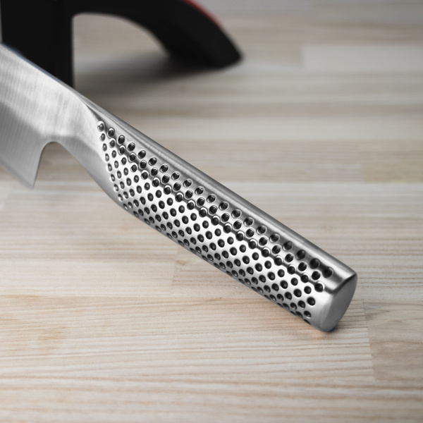 Zestaw Starter: Nóż szefa kuchni G-2 + ostrzałka MinoSharp | Global G-2+220/BR