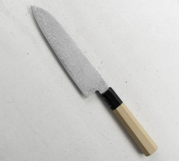 Misuzu Hamono AUS10 Damascus Nóż Santoku 18 cm