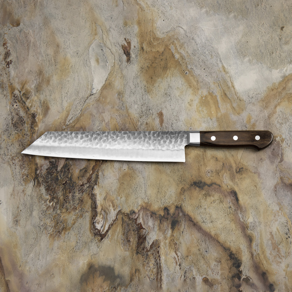 Hokiyama Murakumo AUS-8 Brown Nóż Kiritsuke Gyuto 24 cm
